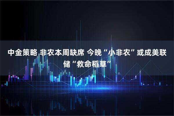 中金策略 非农本周缺席 今晚“小非农”或成美联储“救命稻草”